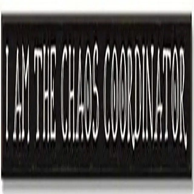 My Word! I Am The Chaos Coordinator Stained Skinny Sign Wooden Multicolor