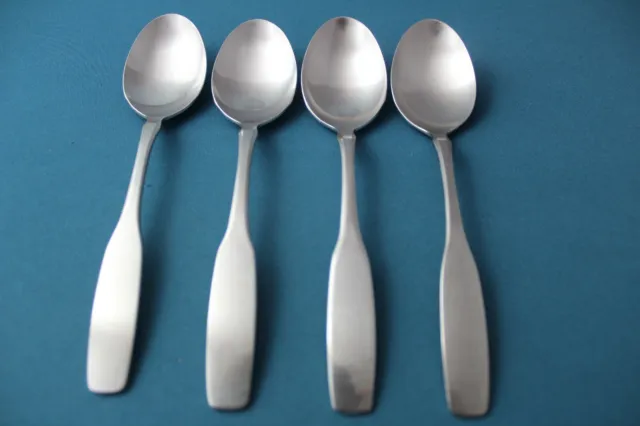 4 Place Oval Soup Spoons Oneida Community PAUL REVERE Stainless 6 7/8"