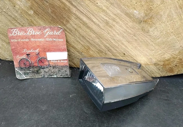 Phare Avant Vélo JOS – Vintage – Argenté – Fabriqué En France