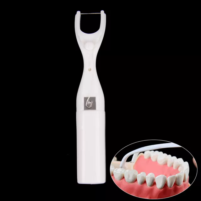 Support De Fil Dentaire Cure-dent En Plastique Lavable Avec Poignée 4 72 *  1 26