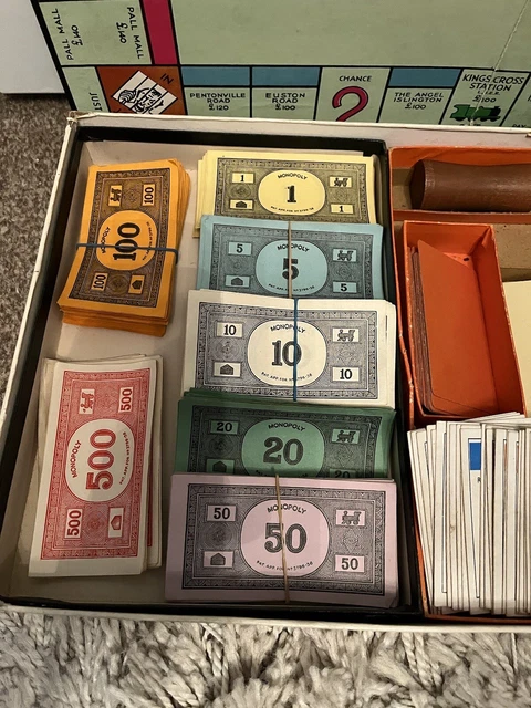 Ancien Jeu Monopoly Années 40 Complet – Boîte Et Jetons D’origine, Brevet N° 3796-36