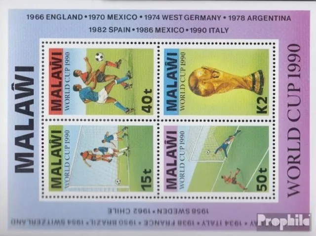 Malawi block70 (complete issue) unmounted mint / never hinged 1990 Football WM I