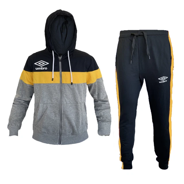 tuta uomo in cotone full zip con cappuccio UMBRO art. 30096