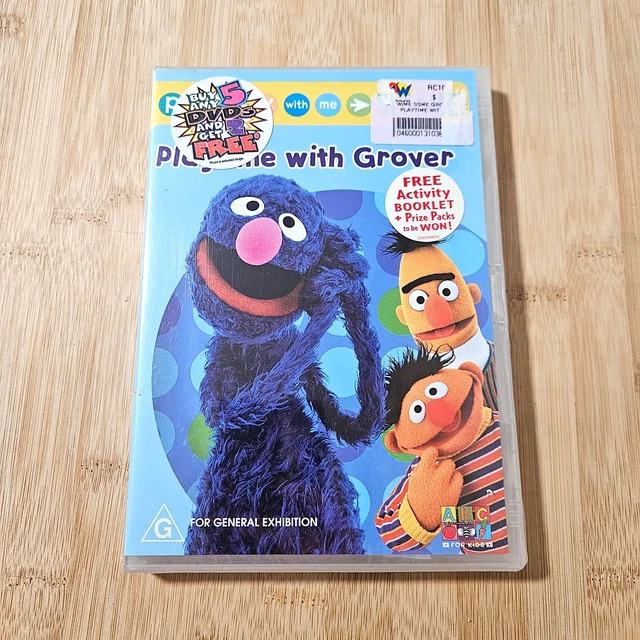 PLAYTIME WITH GROVER DVD - Region 4 - NEW & SEALED - ABC Kids