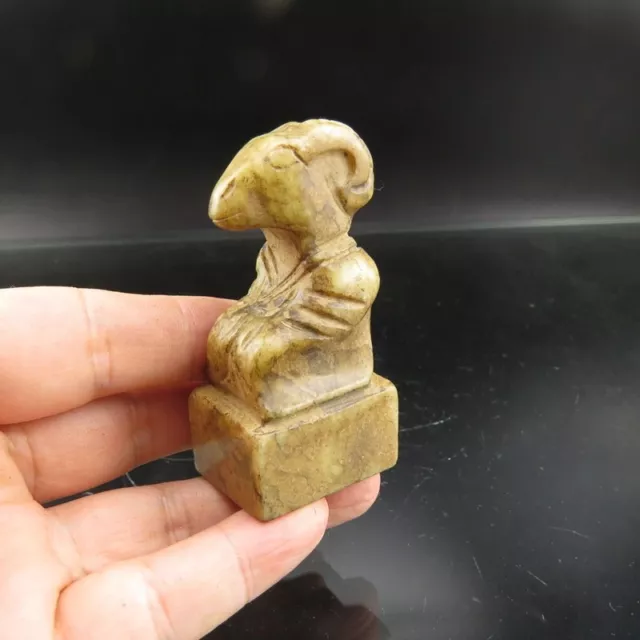 Chinese jade,Noble collection,collection,Antique sheep, seal  G(799)