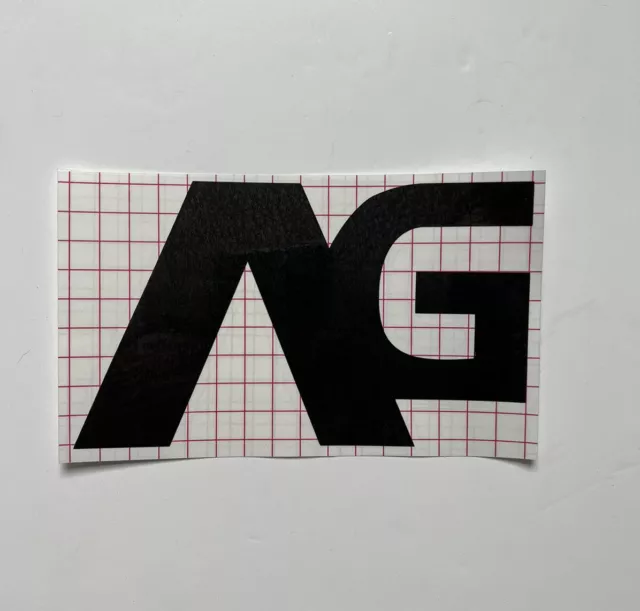 AG ANALOG Logo  Sticker / Snowboard Burton / Die-cut / Black / Large /