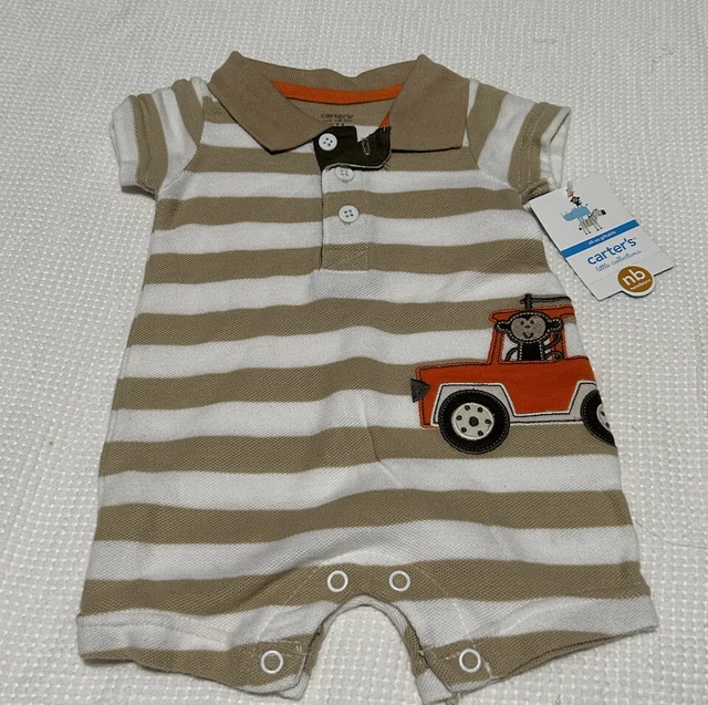 Carters Baby Boy monkey Short Outfit Size NB NWT