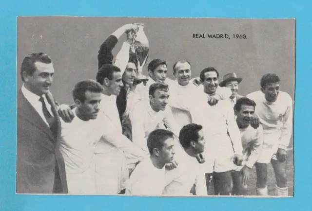 Football - D.c. Thomson - Famous  Teams  Card  -  Real  Madrid  1960  -  1961