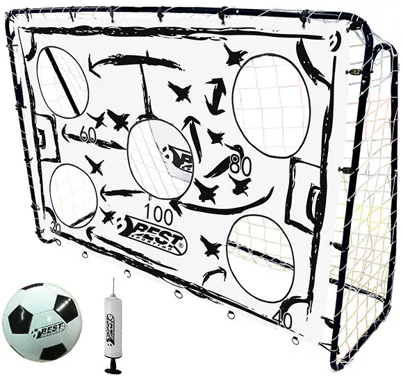 Best Sporting 11073 Fußballtor 213 x 152 cm mit Torwand TAKTIK und Ball + Pumpe