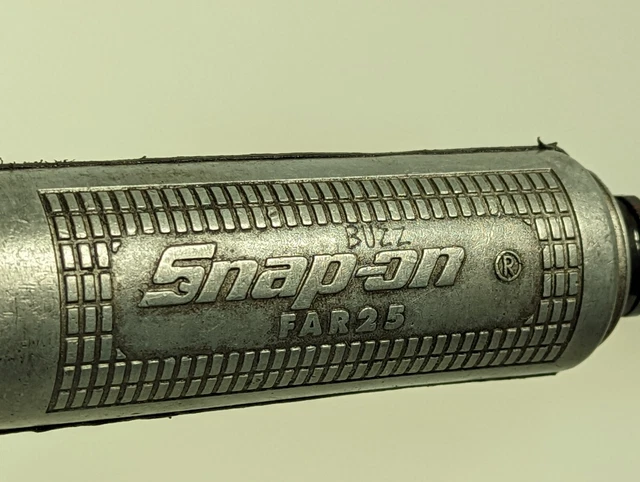 Snap-On Far25A Reversible 1/4" Drive Pneumatic Air Ratchet Tested Works Usa 8