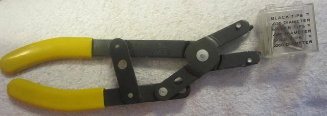 1 Vintage Craftsman Internal/External Snap Ring Pliers 45458 tool,with 8 tips