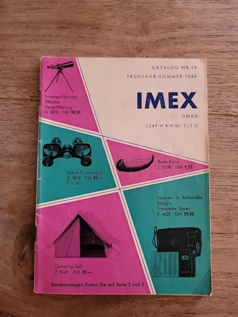 Imex Katalog Nr.14 Frühjahr/Sommer  1966