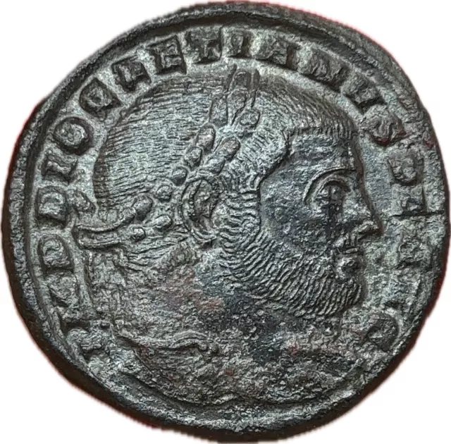 Diocletian, Follis 301 AD. Ancient Roman Coin