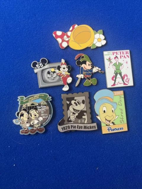 Lot Of 7 Rare Limited Edition Disney Trading Pins