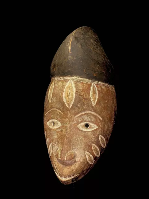 Maschera in legno intagliato tribale Maschere d'arte in legno intagliato... 3
