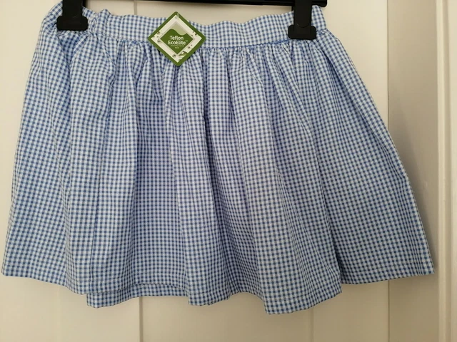 Tu SCHOOL WEAR. Gingham Blue Check Shirt Size 8yrs. Brand New. Tag On