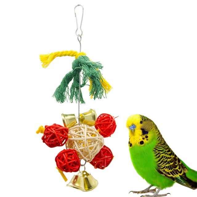 1pc Papagei Spielzeug Vogel Biss Spielzeug Papagei Glocke Spielzeug