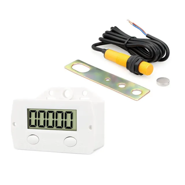 LCD 5 Digit Digital Punch Electronic Counter Magnetic Inductive Proximity Switch