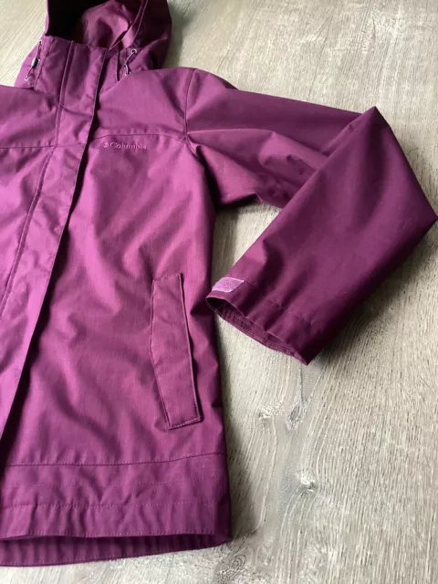 Columbia Womens Sleet To Street 3 In 1 Interchange Jacket Purple Dahlia Size XS 3