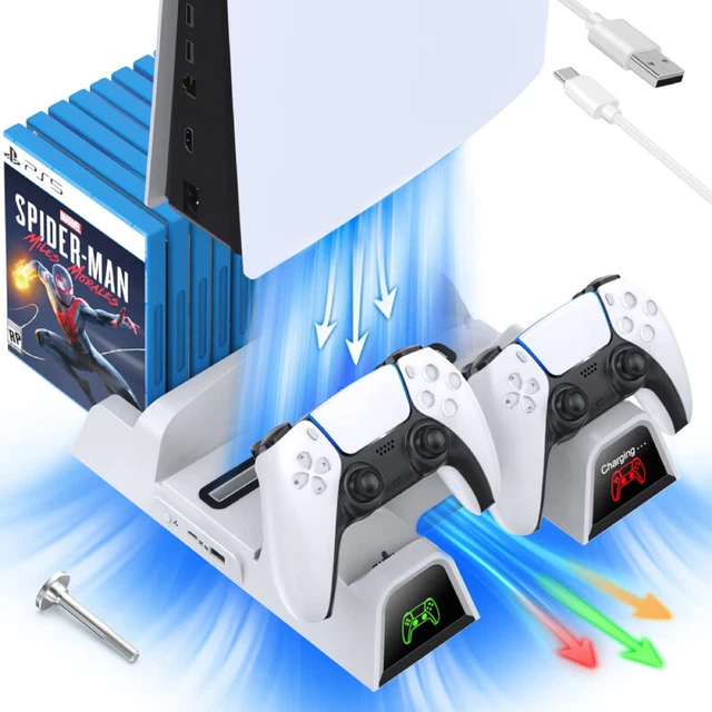 FOR PS5 DUALSENSE PlayStation 5 Controller Charging Station Dock +Stand