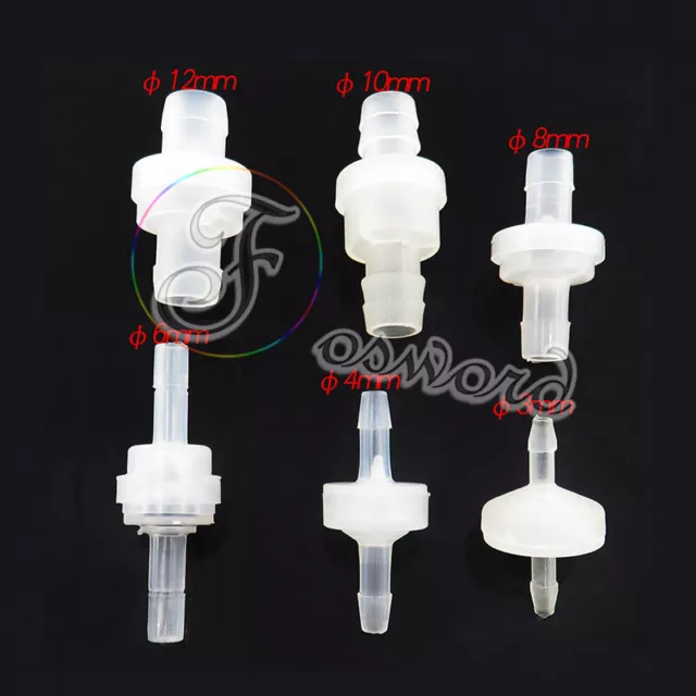 Plastic One Way Non-return Valve For Fuel Gas Liquid Air 3m 4 6mm 8mm 10mm 12mm