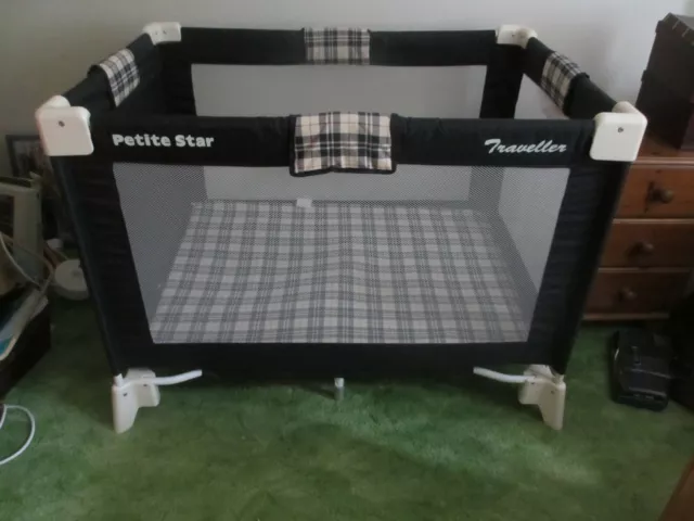 PETITE STAR TRAVELLER Fold Down Baby Cot Playpen 15.00 PicClick UK