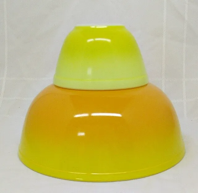 Vintage Pyrex Pineapple Chip Dip Bowl Set With # 401 404