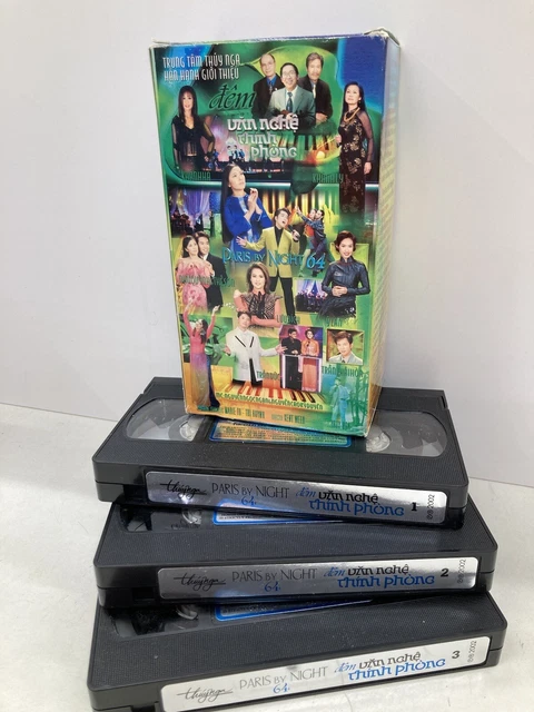 2002 Paris By Night 64 - 3 VHS tapes - Vietnamese Music TV - Thuy Nga