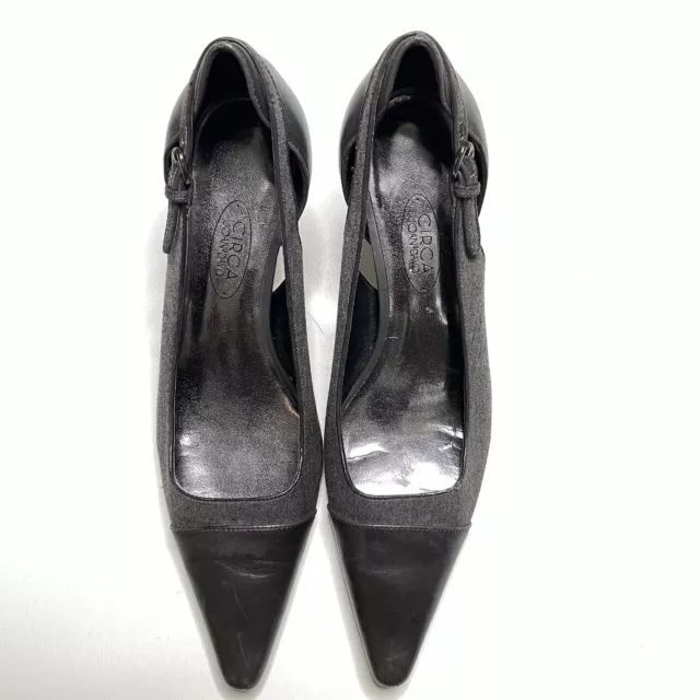 Circa Joan & David Women's Heels Shoes US 8M Gray Pump Pointy Toe