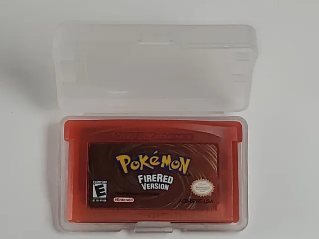 Pokemon FireRed Version Gameboy Advance GBA Nintendo Game Boy Cartridge