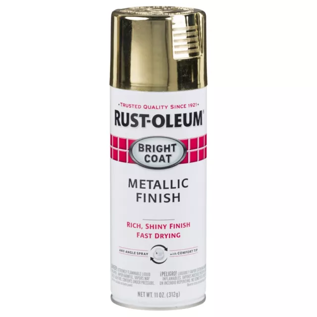 Rust-Oleum 7271830 Stops Rust Metallic Spray Paint, 11 oz, Silver