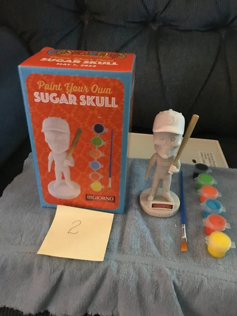 Wisconsin Timber Rattler Sugar Skull Bobblehead (paint yourself, paint incl.)
