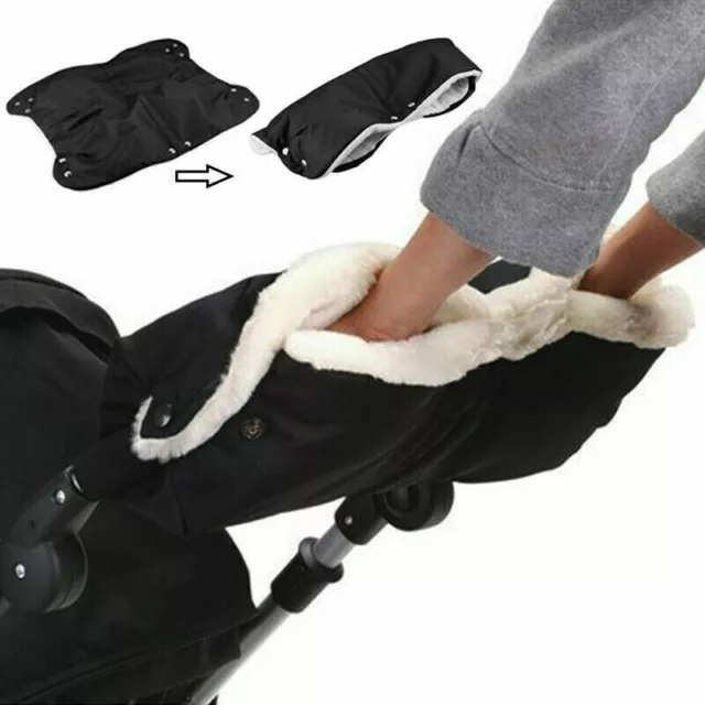 Winter Warmer Gloves Pram Pushchair Hand Muff Waterproof Stroller Accessory UK