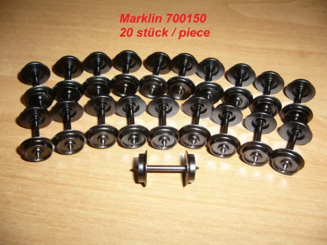 20 pcs / stück Marklin H0 700150 AC wheel sets / Wechselstrom radsatz