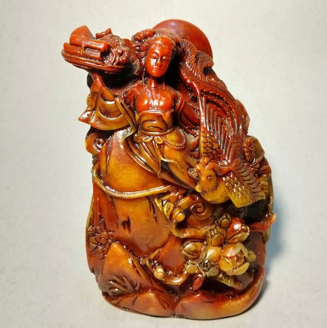 SCULTURA CINESE A SCOPO ORNAMENTALE DEL INIZIO 2000 12x9x5 CM 485 GR