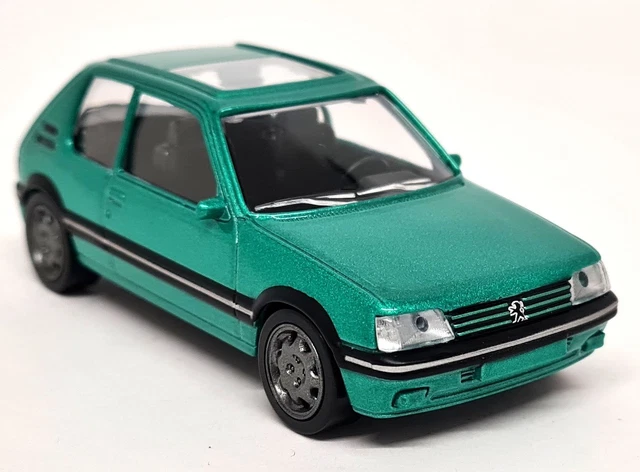 Modèle Réduit Norev 1:43 - Peugeot 205 1.9 GTi 1992 Bleu Miami - Réf