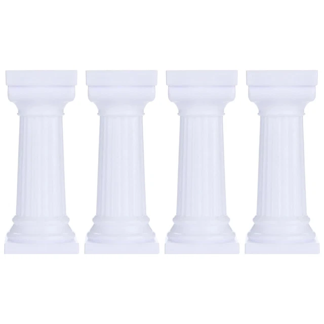 4 soportes de columna romana soporte de pastel soporte de nivel de pastel