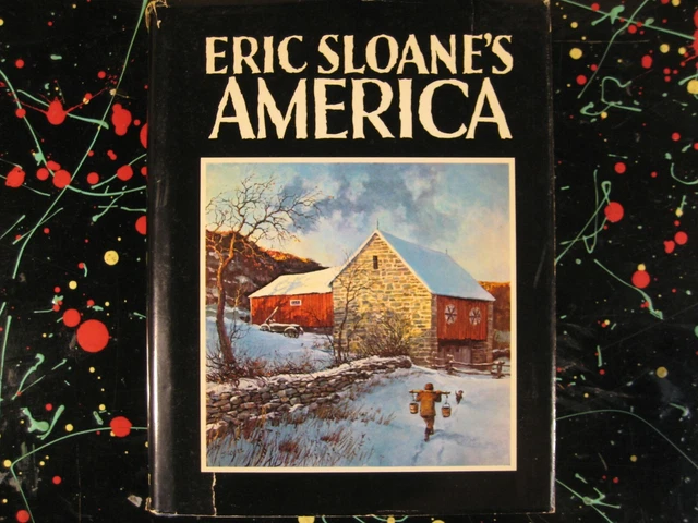 Eric Sloane's America New England Early American History & Drawings Book HC