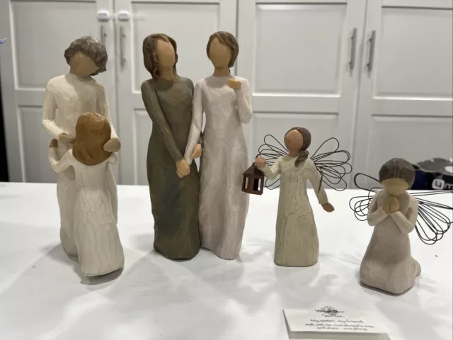 All 4  Different Figures Included , Willow Tree People, Figures, Mother Day Gift