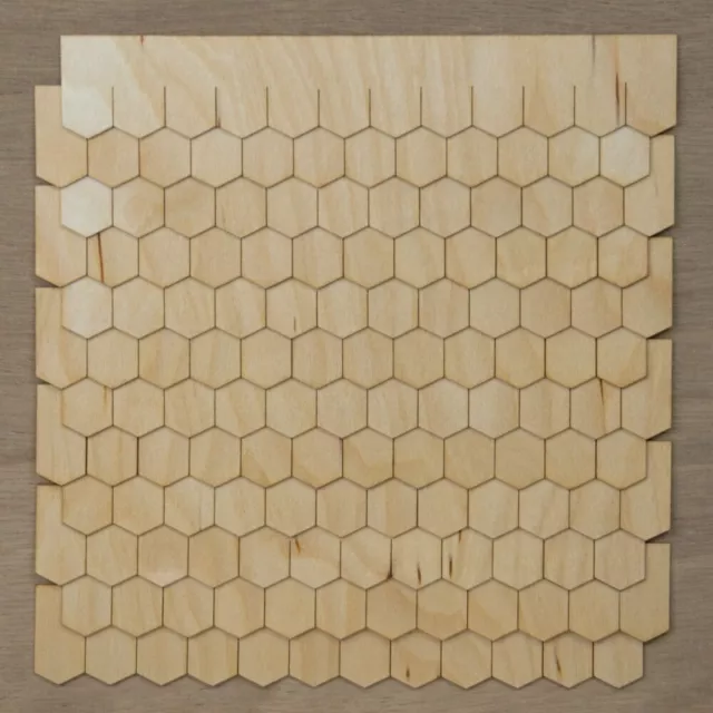 Hexagon Style Miniature Dollhouse Shingles - 1:12 Scale Laser Cut Speed Strips