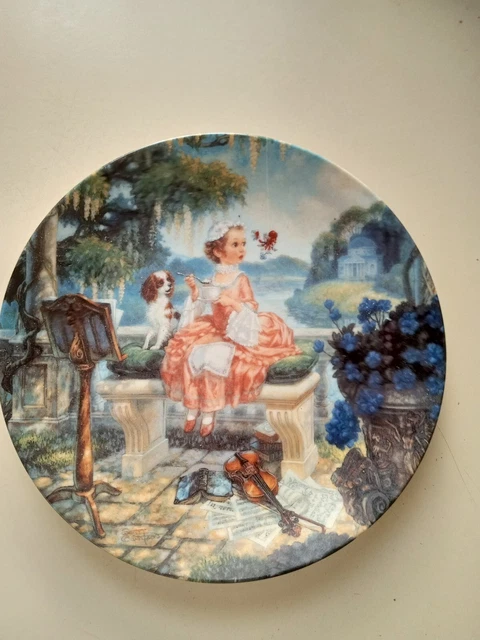 "Little Miss Muffet"By Scott Gustafson Plate No. 9984 A Bradex No.: 84-K41-136.1