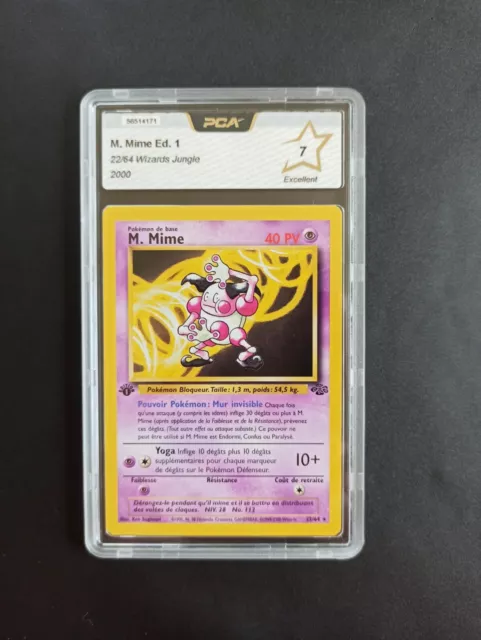 Pokemon Card M. Mime 22/64 Non Holo Edition 1 - Jungle - FR - PCA 7