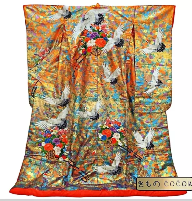 Japanese Kimono Uchikake Wedding Pure Silk  japan 900