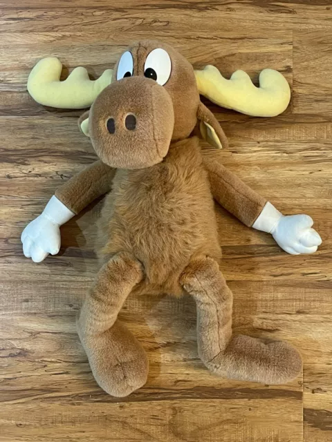 Bullwinkle J. Moose 1991 Plush The Adventures Of Rocky & Bullwinkle & Friends