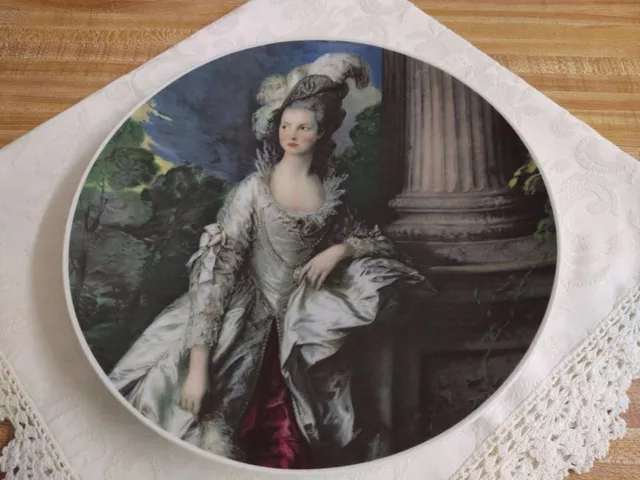 Vtg. Bareuther Waldsassen Bavaria Gainsborough large decorative plate.