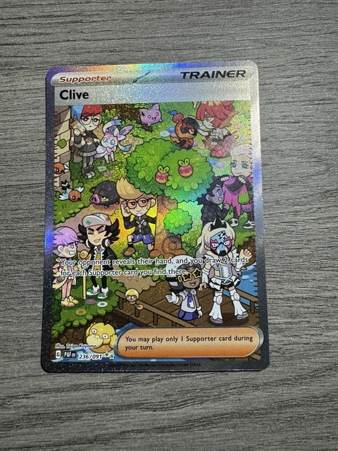 POKEMON TCG: 2024 Paldean Fates Special Illustration Rare Clive (236/ ...