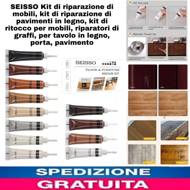 Kit di riparazione di mobili E Pavimenti E Tavole In Legno. Riparatore Di Graffi