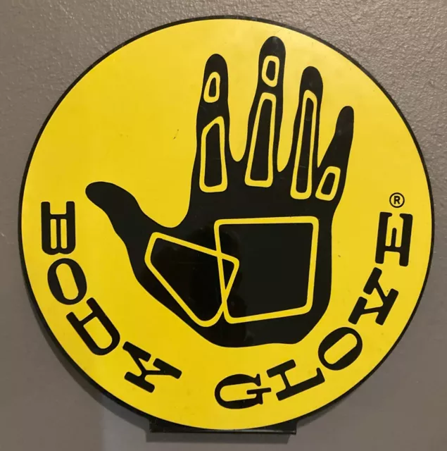 Vintage Body Glove Display Sign Acrylic 15.5" Surfing-Double Sided