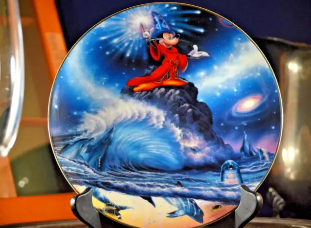 Lassen Walt Disney Mickey Mouse "Sorcerer of the Sea" Collectors Plate Limited