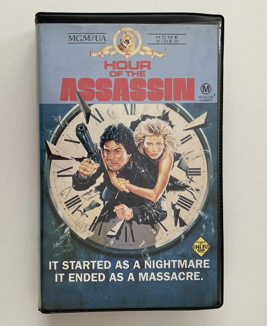 HOUR OF THE Assassin [VHS] CEL MGM UA 1987 Big Box Video Tape Clamshell ...